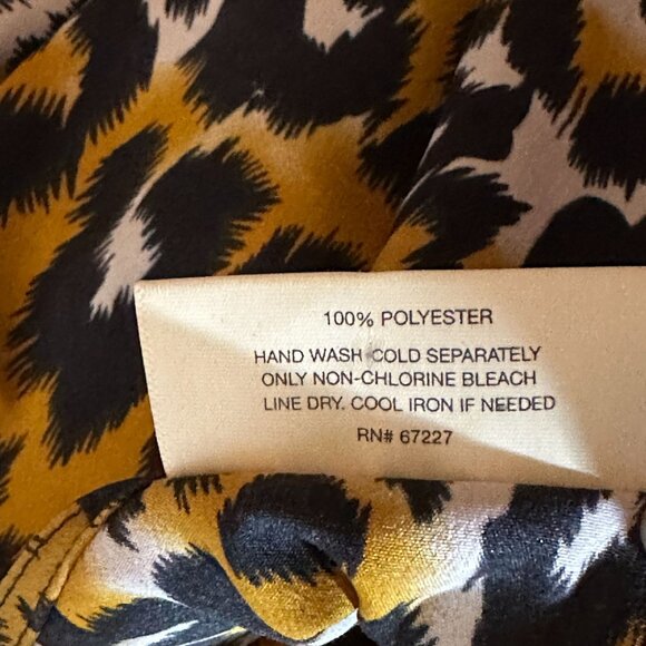 Bobbie Brooks Leopard Kimono Cover Up One Size Sleepwear Duster - Picture 9 of 11